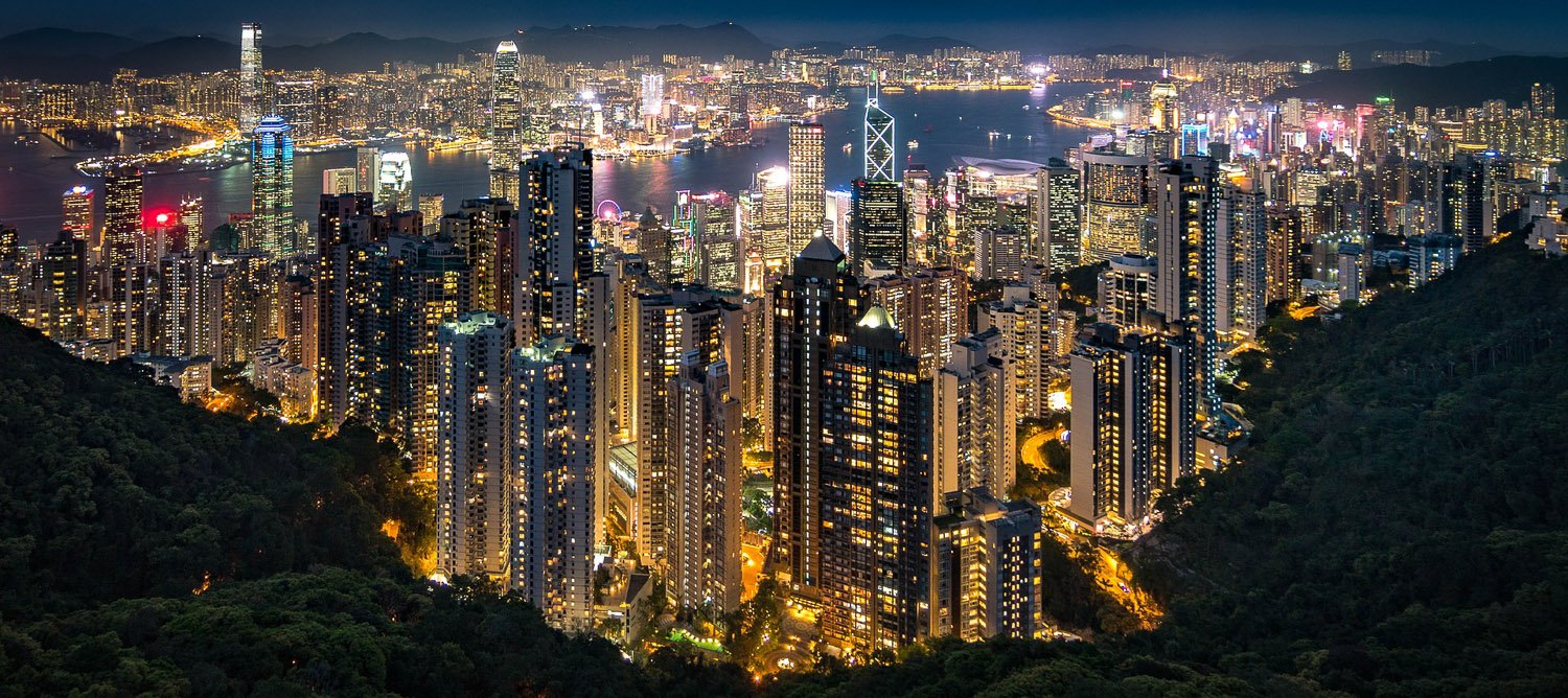 維港鳥瞰夜景